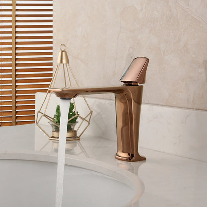 Kemaidi Rose Gold Bathroom Basin Sink Faucet Square