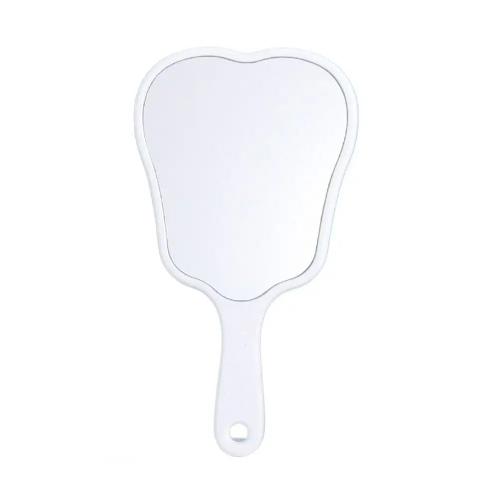 Durable Plastic Tooth-Shaped Mirror Mini Lightweight Handheld