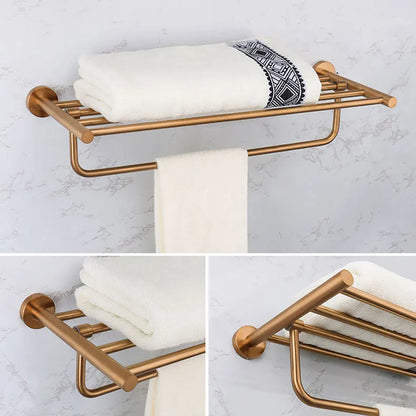 Bathroom Hardware 304 Stainless Steel Rose Gold Towel