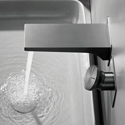 Luxury Brass Chrome Bathroom Faucet Wall Mounted Design