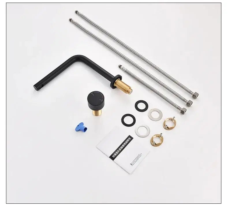 Brushed Rose Gold Basin Faucet Bathroom Bathtub Faucet