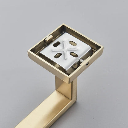 Brushed Rose Gold Toilet Paper Holder 16cm Screw