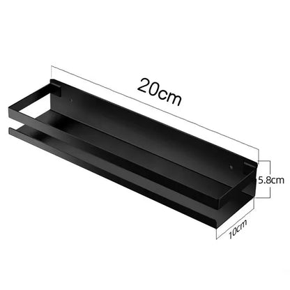 Stainless Steel Floating Shelf Rustproof Wall Mounted Nail-Free