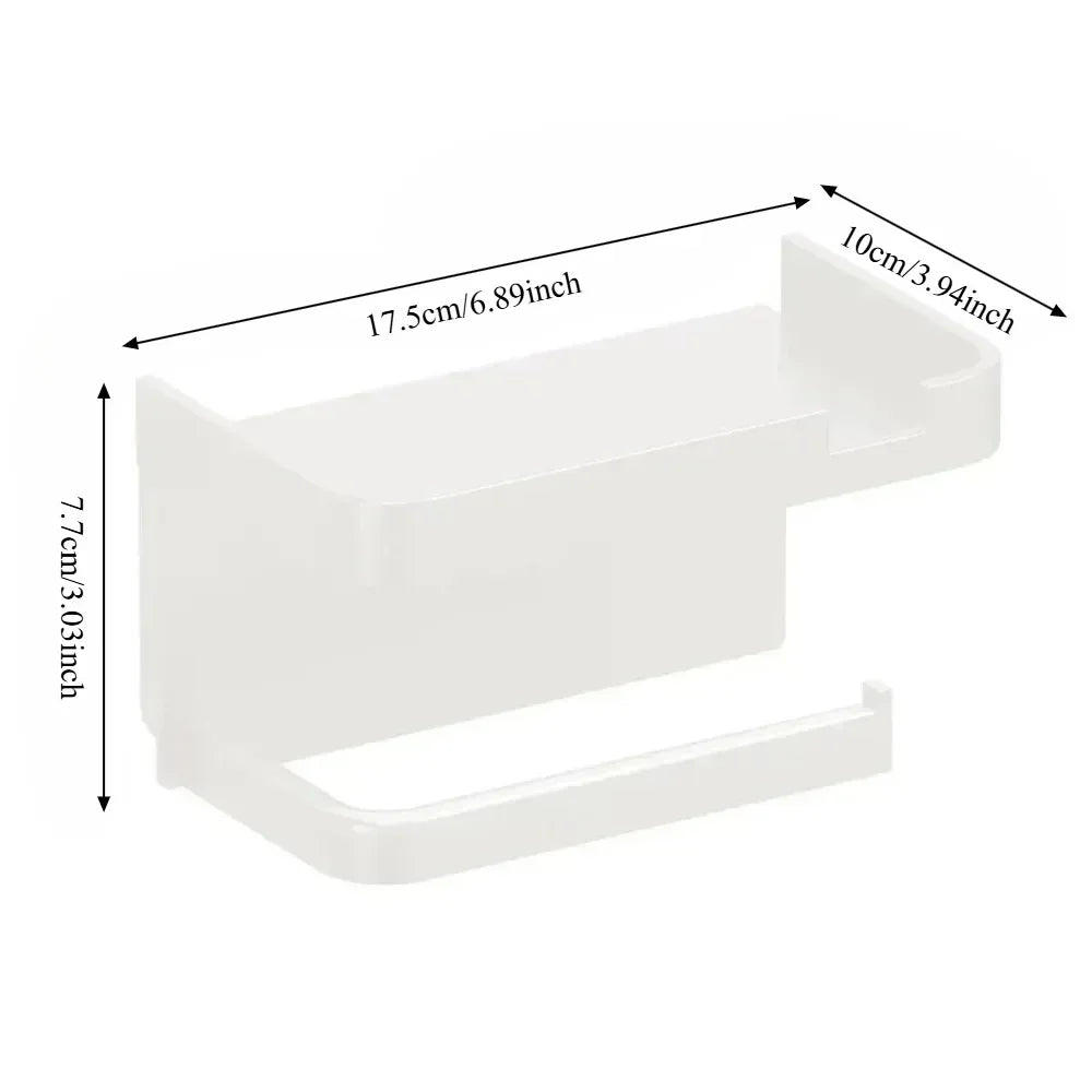 Toilet Paper Holder Plastic Storage Rack Towel Rack