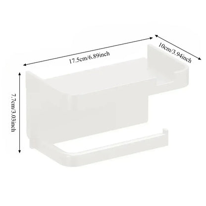 Toilet Paper Holder Plastic Storage Rack Towel Rack