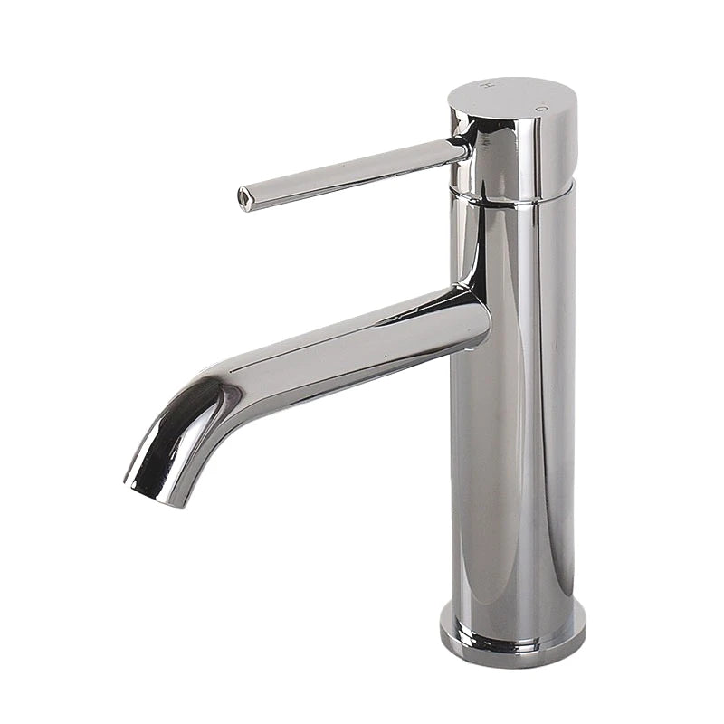 Brushed Rose Gold Bathroom Sink Faucet Deck Mounted