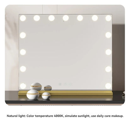 European Square Mirror Hollywood Makeup Mirror Light Bulb