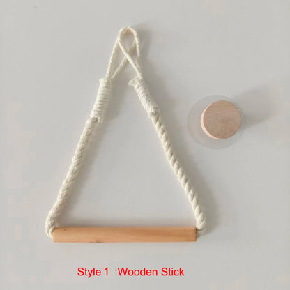 Toilet Paper Holder Wall Mounted Washroom Bathroom Wooden
