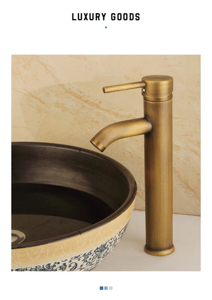 Antique Bronze Basin Faucets Bathroom Faucet & Cold
