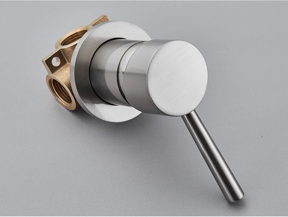 Brushed Gold Handheld Shower Bathroom Shower Faucet &