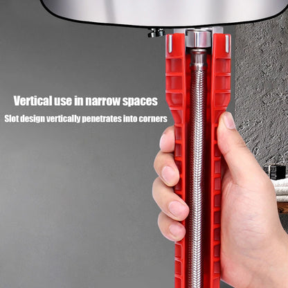 Double-Head Handle Installer Ratchet 14 In Wrench Sink