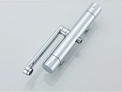 Chrome Black Bathtub Faucet Wall Mounted Thermostatic Shower