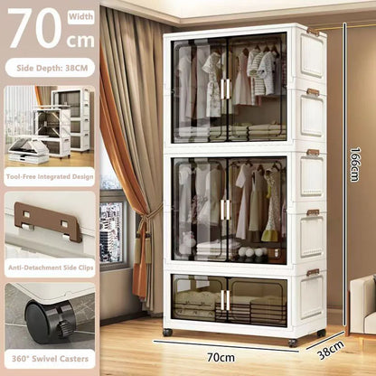 Multi-Functional Folding Storage Cabinet Doors Office Bathroom