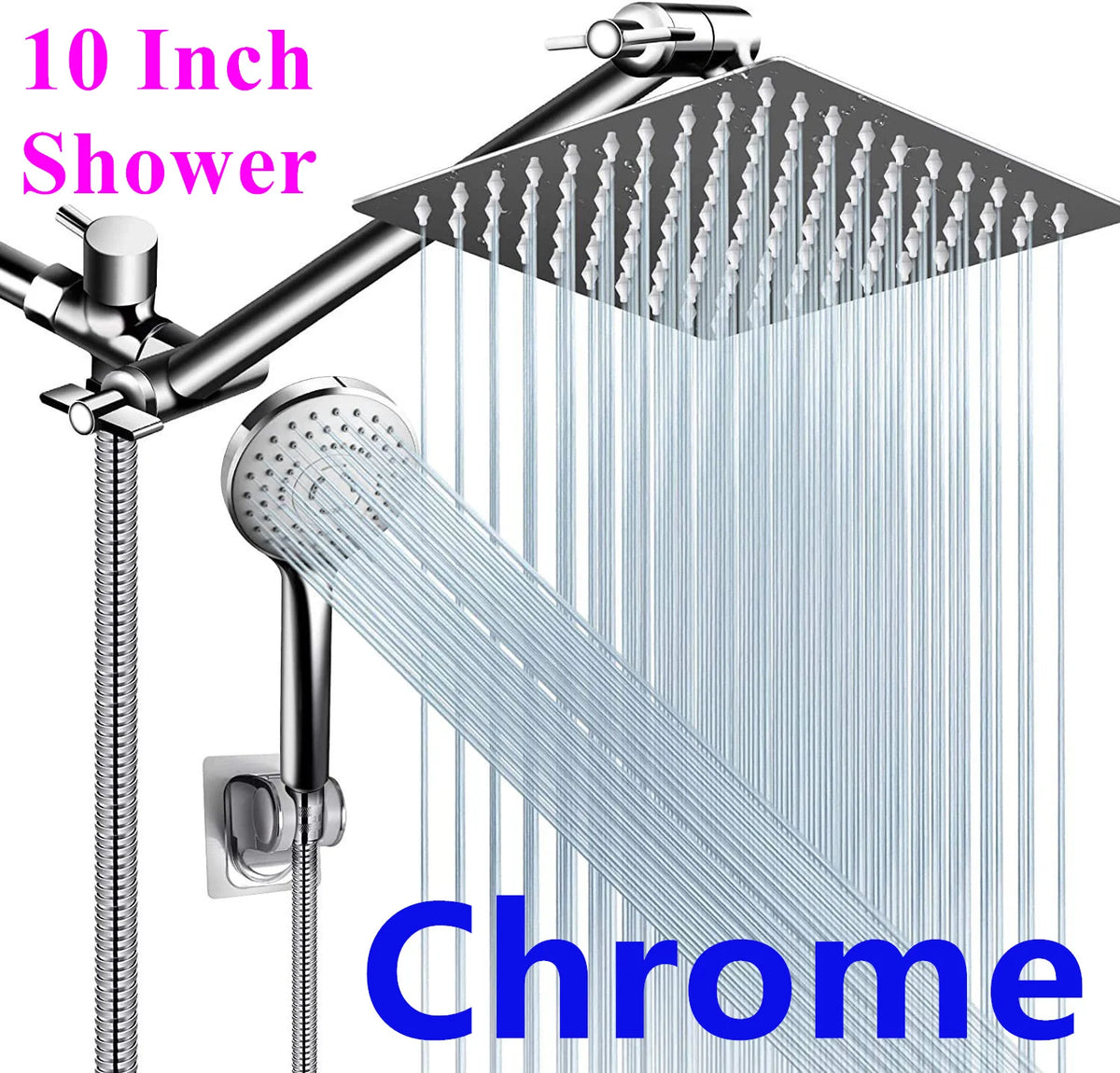 Black Simple Bathroom Shower Wall Mounted Bathroom Shower
