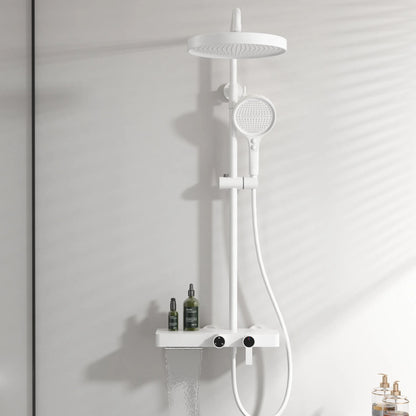 Kemaidi Rose Gold Bathroom Shower Rainfall Cold Control