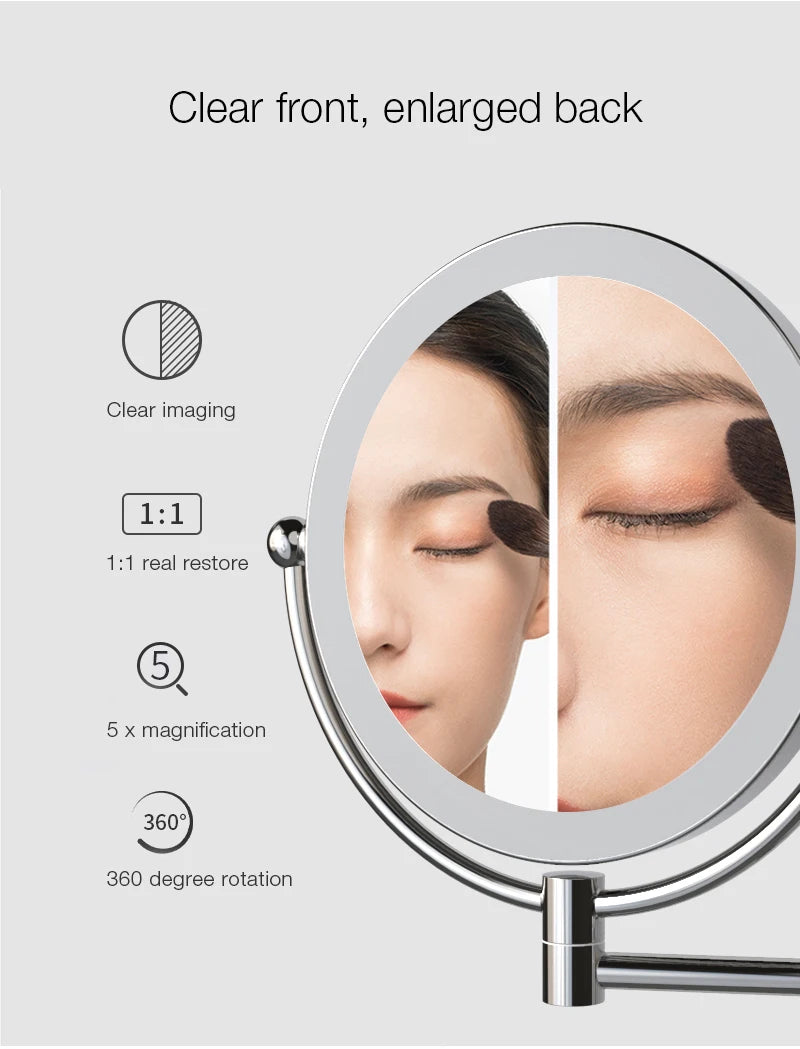 Wall Mount Led Lighting Makeup Vanity Mirror Inch