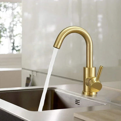 Arrival Light Luxury Gold Bathroom Basin Faucet Modern