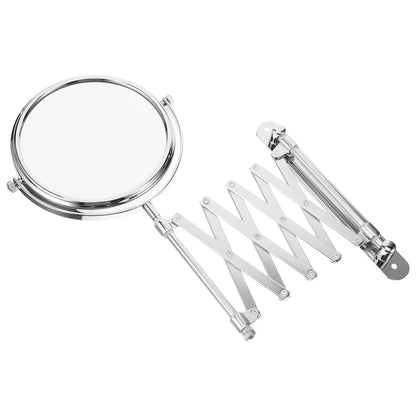 Two-Sided 3x Magnifying Bathroom Wall Mirror Inch Retractable