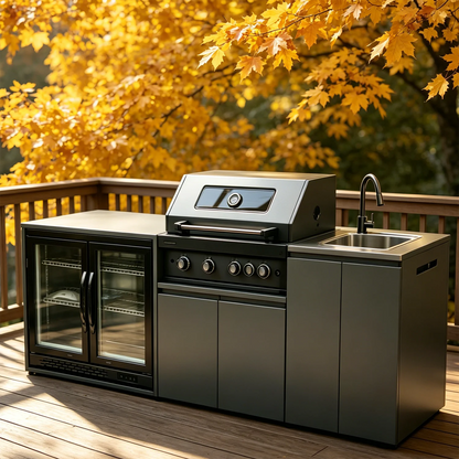 Modern Modular Functional Stainless Steel Outdoor Cabinets Grill