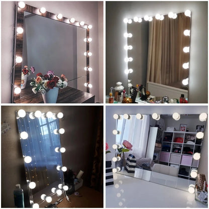 Usb Tri-Color Dimming Hollywood Mirror Headlamp Mirror Lamp