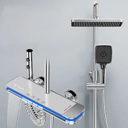 Bathroom Smart Shower System Temperature Digital Display Led