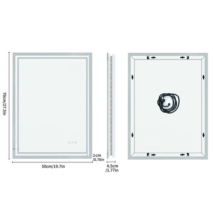 Led Light Bathroom Mirror Illuminated Wall Mounted Vanity