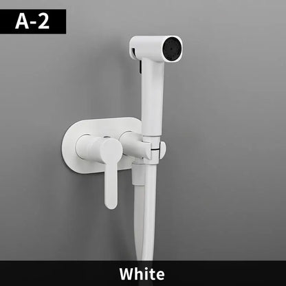 Brass Wall Mount Toilet Bidet Sprayer Faucet Cold