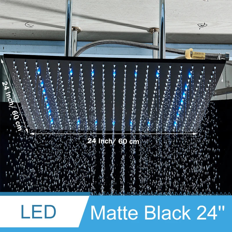 Shinesia Led Bathroom Shower Faucet 40 80cm Large