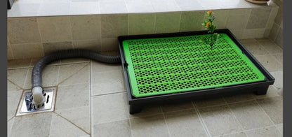 Flush Dog Toilet 28cm Enclosing Wall Large Dog