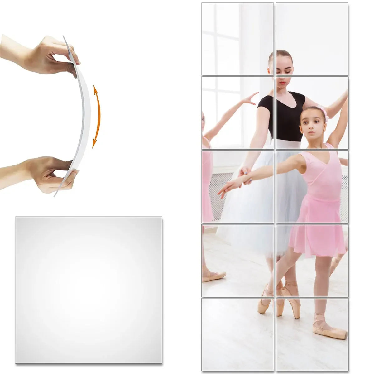 2mm Acrylic Mirror Wall Stickers Unbreakable Acrylic Full