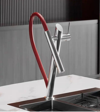 Stainless Steel Black Red Magnetic Faucet Vegetable Basin