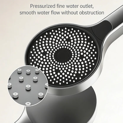 Modern Bathroom Gun Gray Aluminum Minimalist Shower Cold
