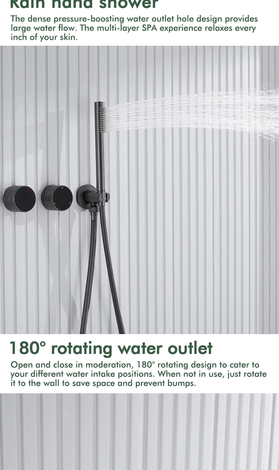 Gunmetal Shower Faucet Or Ways Concealed Box Bathroom