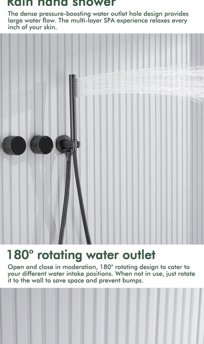 Gunmetal Shower Faucet Or Ways Concealed Box Bathroom