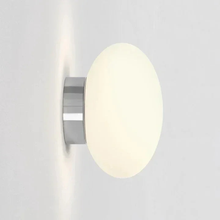 Modern White Wall Lamp Ball Glass Wall Sconce