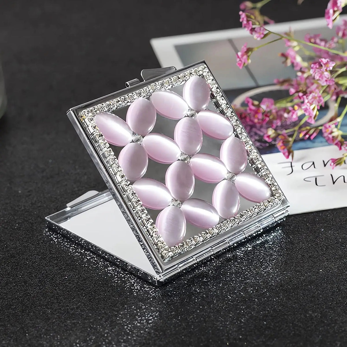 Compact Mirror 1x/2x Magnification Pocket Mirror Women 3inch