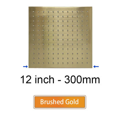 Brass Square Rain Shower Head Quality Bathroom Bath