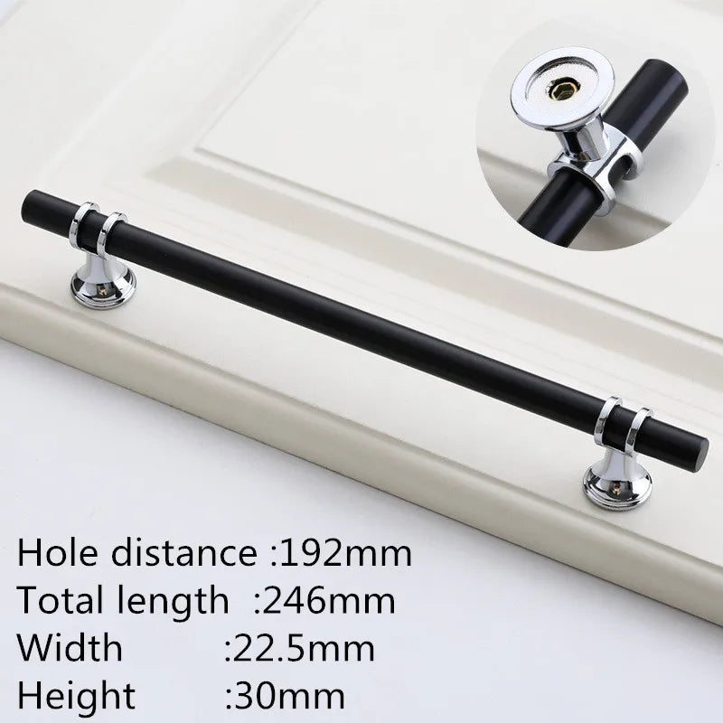 Kk&Fing Cabinet Wardrobe Door Golden Handles Lengthen Light