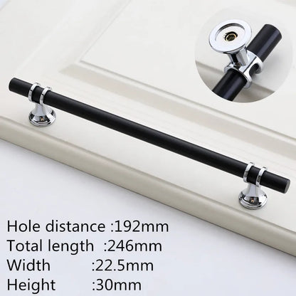 Kk&Fing Cabinet Wardrobe Door Golden Handles Lengthen Light