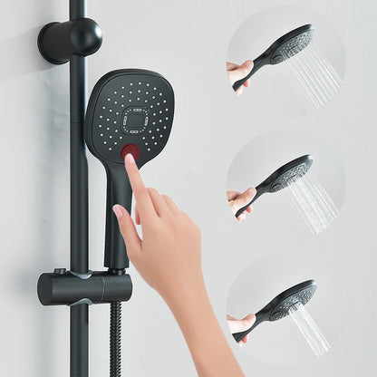 Chrome Simple Rainfall Shower Faucet High Pressure Stainless