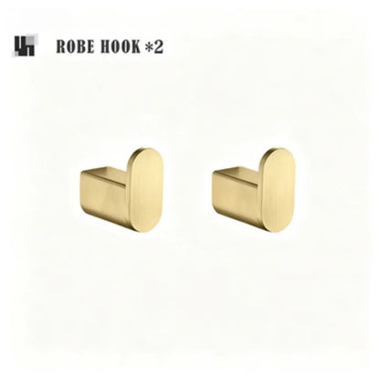 Brushed Gold Bathroom Toilet Brush Holder Toilet Paper