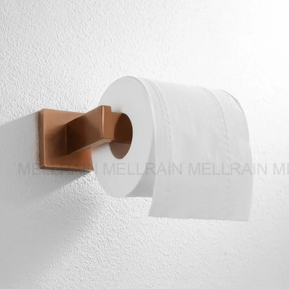 Brushed Rose Gold Towel Rack Robe Hook Bathroom