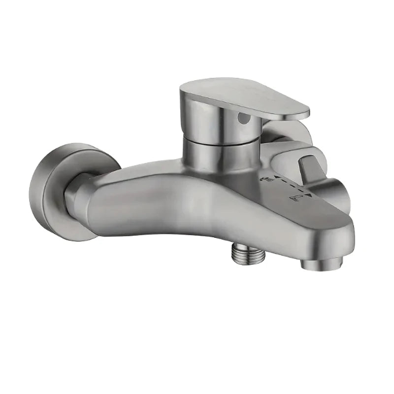 Matte Black Shower Faucet Wall Mount Bathroom Shower