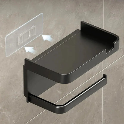 Toilet Paper Holder Plastic Storage Rack Towel Rack
