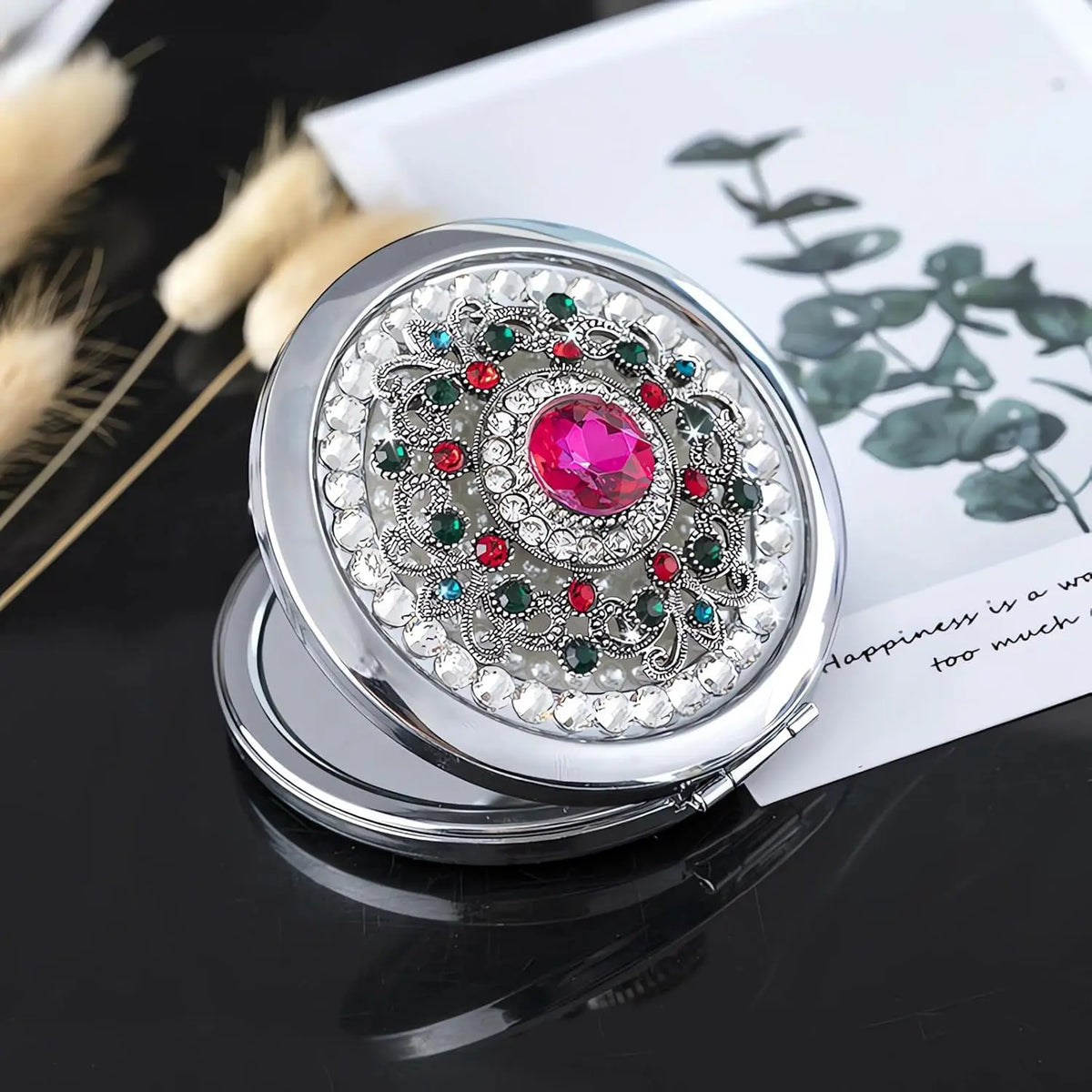 Compact Mirror 1x/2x Magnification Pocket Mirror Women 3inch