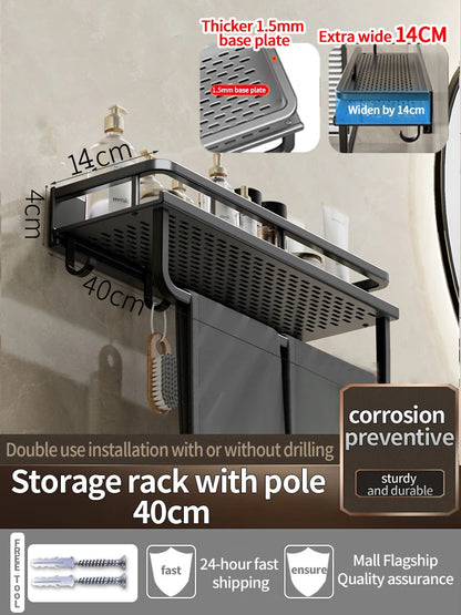 Bathroom Shelf Bathroom Towel Rack Shelves Wall Shower