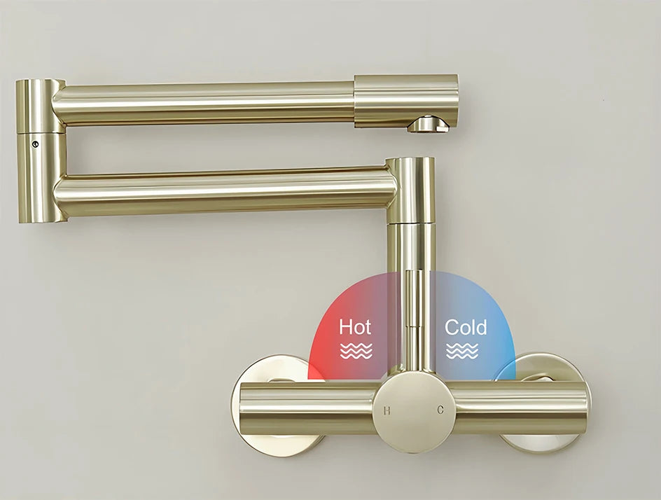 Huniu Folding Faucet Stainless Steel 304 Foldable Faucet