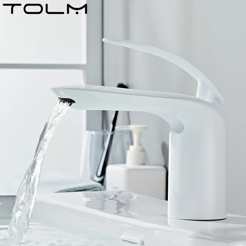 Tolm Waterfall Basin Faucet Water Tap Chrome Bathroom