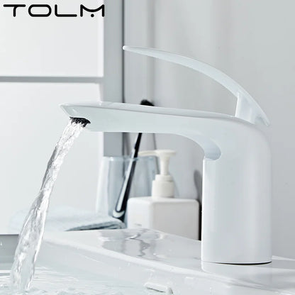 Tolm Waterfall Basin Faucet Water Tap Chrome Bathroom