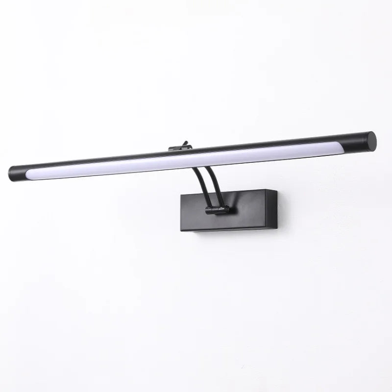 Modern Led Mirror Light Minimalist Black Metal Adjustable